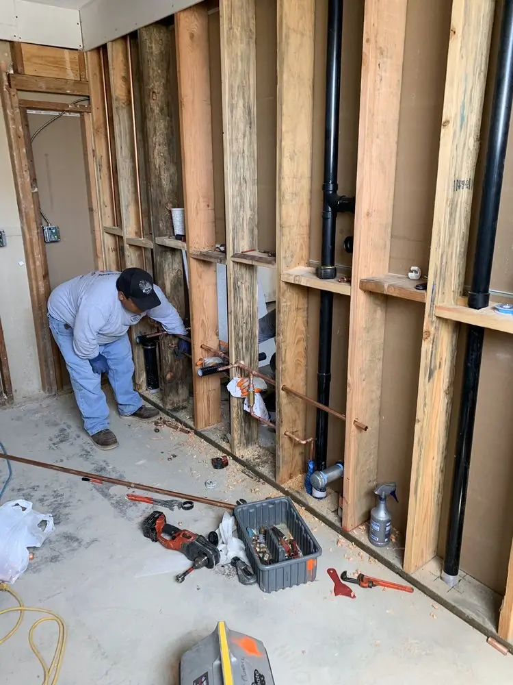 Commercial rough-in plumbing for Gas Line Repair in Clearview